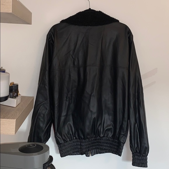 Killion Faux Leather Bomber - Size L - Picture 3 of 3